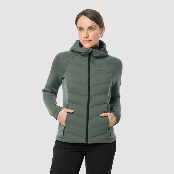 Jack Wolfskin Womens Tasman Running Jacket Green 673429WQU